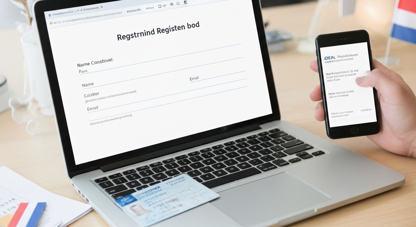 Registratieformulier en iDEAL-betaling met Nederlandse ID